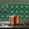 Kitchen Bathroom Wall Tile Vinyl Decals | Water Proof, Removable | Antiskid Floor Tile Decals