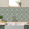 Floor Decals | Kitchen & Bathroom Backsplash Tile Decals | Peel and Stick Wall Tile Stickers