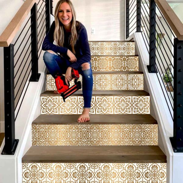 Stair Riser Decals, Peel and Stick Stair Stickers, Vinyl Staircase Decals, Luxury Stair Riser Stickers, Self-Adhesive Stair Decals, Decorative Staircase Vinyl, Tile Pattern Stair Stickers, Removable Staircase Decals, Waterproof Stair Riser Decals, Modern Staircase Vinyl Stickers