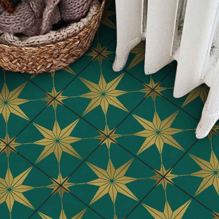 Kitchen Bathroom Wall Tile Vinyl Decals | Water Proof, Removable | Antiskid Floor Tile Decals