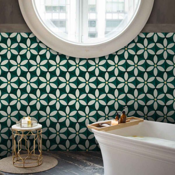 Hexagon Peel and Stick Tile Stickers | Home Decor Wall Floor Water Proof Tile Stickers | Kitchen Bathroom Backsplash Tile Decals
