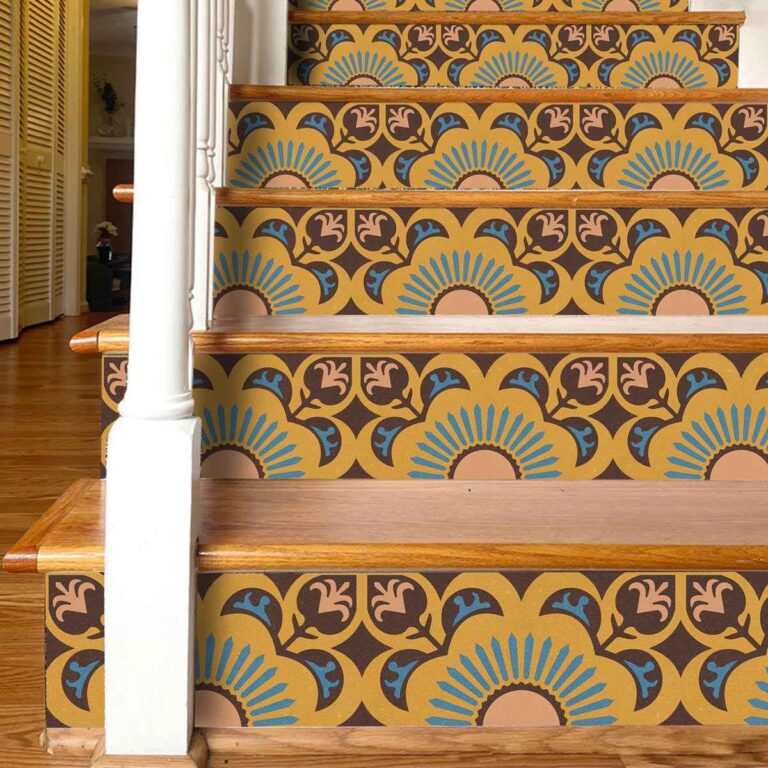 Hand Crafted Tile Stickers | Peel and Stick DIY Stickers | Kitchen Bathroom Floor Wal Stair Vinyl Decals | FREE SHIPPING!