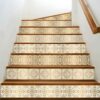 Stair Riser Decals, Peel and Stick Stair Stickers, Vinyl Staircase Decals, Luxury Stair Riser Stickers, Self-Adhesive Stair Decals, Decorative Staircase Vinyl, Tile Pattern Stair Stickers, Removable Staircase Decals, Waterproof Stair Riser Decals, Modern Staircase Vinyl Stickers