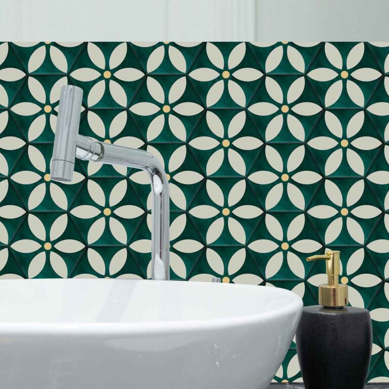 Hexagon Peel and Stick Tile Stickers | Home Decor Wall Floor Water Proof Tile Stickers | Kitchen Bathroom Backsplash Tile Decals