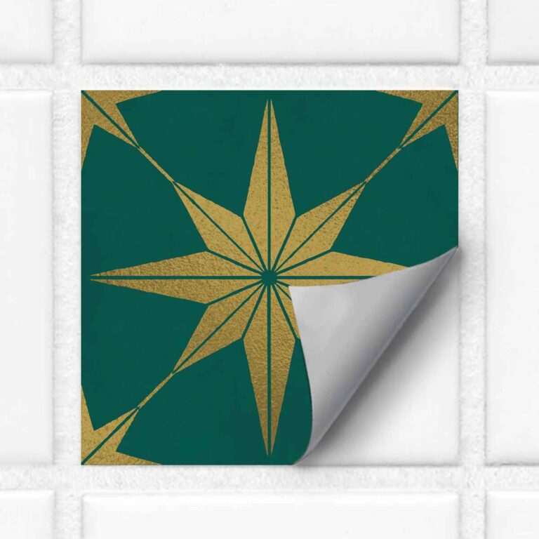 Kitchen Bathroom Wall Tile Vinyl Decals | Water Proof, Removable | Antiskid Floor Tile Decals