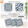 Backsplash Tile Stickers | Stair Decals | Peel and Stick Kitchen Bathroom Floor Wall Tile Stickers | FREE SHIPPING!