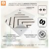 Bathroom Kitchen Wall Floor Tile Vinyl Decals. White Black Seamless Design, Upgrade with Peel and Stick Tile Stickers | Waterproof & Removable