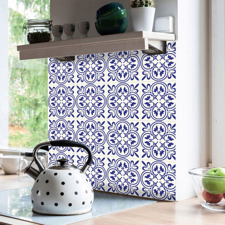 Blue Ceramic Tile Decals, Blue Moroccan Tile Decals, Blue Peel and Stick Tile Decals, Blue Vinyl Floor Tile Stickers, Blue Self-Adhesive Tile Stickers, Blue Mosaic Tile Stickers, Blue and White Tile Stickers, Blue Tile Backsplash Stickers, Blue Wall Tile Decals, Blue Patterned Tile Stickers