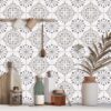 Peel And Stick Shower Tile, Peel And Stick Vinyl Tile, White Peel And Stick Floor Tile, White Tile Vinyl, White Vinyl Floor Tile, White Tile Vinyl Flooring