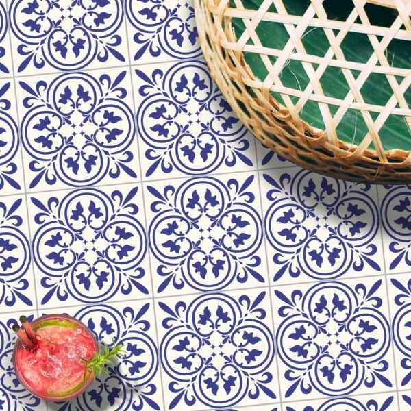 Blue Ceramic Tile Decals, Blue Moroccan Tile Decals, Blue Peel and Stick Tile Decals, Blue Vinyl Floor Tile Stickers, Blue Self-Adhesive Tile Stickers, Blue Mosaic Tile Stickers, Blue and White Tile Stickers, Blue Tile Backsplash Stickers, Blue Wall Tile Decals, Blue Patterned Tile Stickers
