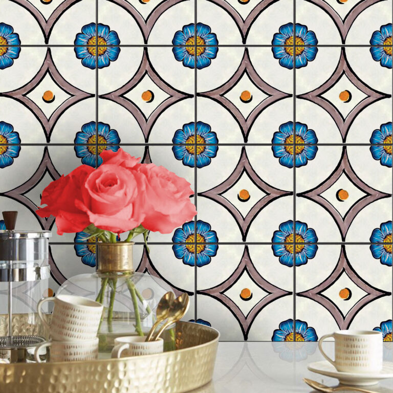 modern kitchen art wall decor, vintage peel and stick floor tile, vintage tile stickers, peel & stick tiles, kitchen wall stickers, kitchen tile stickers, wall tile stickers, flower decals, amazon wall decals,