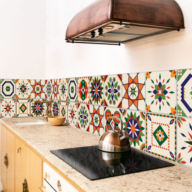modern kitchen art wall decor, vintage peel and stick floor tile, vintage tile stickers, peel & stick tiles, kitchen wall stickers, kitchen tile stickers, wall tile stickers, flower decals, amazon wall decals,
