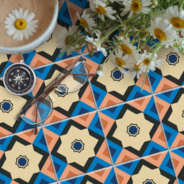 Mediterranean Tile Stickers, Bohemian Tile Decals, Moorish Tile Stickers, Vintage Pattern Tile Decals, Arabesque Tile Stickers, Geometric Tile Decals, Cultural Pattern Tile Stickers, Oriental Tile Decals, Exotic Tile Stickers, Traditional Tile Decals