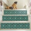 Stair Strip Backsplash, Stair case Tile Decals, Green Tile, Stickers For Tile Backsplash, Decals For Tile Backsplash, Tile Decals , Vintage Flower Stickers stairs, Stair Riser Decals, Peel and Stick Stair Stickers, Vinyl Staircase Decals, Luxury Stair Riser Stickers, Self-Adhesive Stair Decals, Decorative Staircase Vinyl, Tile Pattern Stair Stickers, Removable Staircase Decals, Waterproof Stair Riser Decals, Modern Staircase Vinyl Stickers