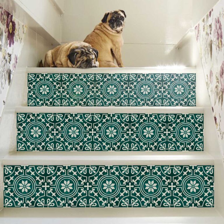 Stair Strip Backsplash, Stair case Tile Decals, Green Tile, Stickers For Tile Backsplash, Decals For Tile Backsplash, Tile Decals , Vintage Flower Stickers stairs, Stair Riser Decals, Peel and Stick Stair Stickers, Vinyl Staircase Decals, Luxury Stair Riser Stickers, Self-Adhesive Stair Decals, Decorative Staircase Vinyl, Tile Pattern Stair Stickers, Removable Staircase Decals, Waterproof Stair Riser Decals, Modern Staircase Vinyl Stickers