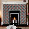 Flower Wall Stickers Decor, Furniture Flower Transfers, Wall Art Decor Flower, Big Floral Wall Decals, Furniture Floral Decals, Dark Backsplash Tile, Stickon Tiles, Furniture Decals and Vinyl Tiles for Quick Home Makeovers