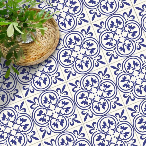 Blue Ceramic Tile Decals, Blue Moroccan Tile Decals, Blue Peel and Stick Tile Decals, Blue Vinyl Floor Tile Stickers, Blue Self-Adhesive Tile Stickers, Blue Mosaic Tile Stickers, Blue and White Tile Stickers, Blue Tile Backsplash Stickers, Blue Wall Tile Decals, Blue Patterned Tile Stickers