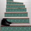 Stair Strip Backsplash, Stair case Tile Decals, Green Tile, Stickers For Tile Backsplash, Decals For Tile Backsplash, Tile Decals , Vintage Flower Stickers stairs, Stair Riser Decals, Peel and Stick Stair Stickers, Vinyl Staircase Decals, Luxury Stair Riser Stickers, Self-Adhesive Stair Decals, Decorative Staircase Vinyl, Tile Pattern Stair Stickers, Removable Staircase Decals, Waterproof Stair Riser Decals, Modern Staircase Vinyl Stickers