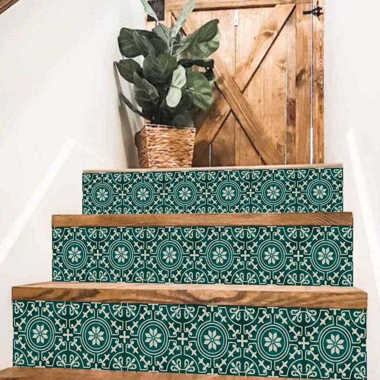 Stair Strip Backsplash, Stair case Tile Decals, Green Tile, Stickers For Tile Backsplash, Decals For Tile Backsplash, Tile Decals , Vintage Flower Stickers stairs, Stair Riser Decals, Peel and Stick Stair Stickers, Vinyl Staircase Decals, Luxury Stair Riser Stickers, Self-Adhesive Stair Decals, Decorative Staircase Vinyl, Tile Pattern Stair Stickers, Removable Staircase Decals, Waterproof Stair Riser Decals, Modern Staircase Vinyl Stickers