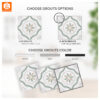 White Tile Stickers, Luxury Vinyl Tile, Peel and Stick Kitchen Backsplash, Marble Tile Decals, Self-Adhesive Kitchen Tiles, Vinyl Floor Stickers, Decorative Wall Decals, Waterproof Kitchen Decals, Modern Tile Stickers, Removable Backsplash Tiles,