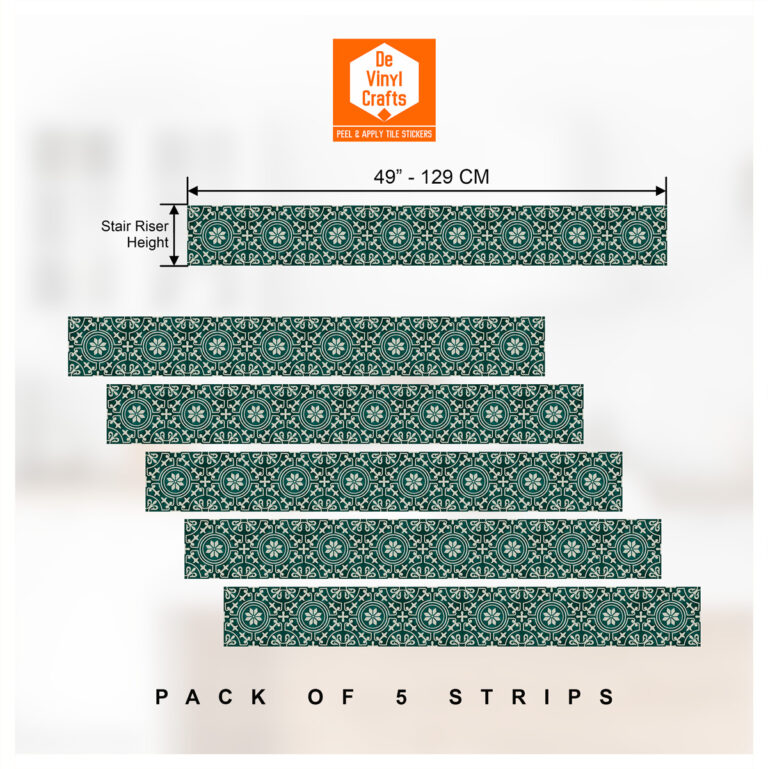 Stair Strip Backsplash, Stair case Tile Decals, Green Tile, Stickers For Tile Backsplash, Decals For Tile Backsplash, Tile Decals , Vintage Flower Stickers stairs, Stair Riser Decals, Peel and Stick Stair Stickers, Vinyl Staircase Decals, Luxury Stair Riser Stickers, Self-Adhesive Stair Decals, Decorative Staircase Vinyl, Tile Pattern Stair Stickers, Removable Staircase Decals, Waterproof Stair Riser Decals, Modern Staircase Vinyl Stickers