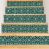 Stair Strip Backsplash, Stair case Tile Decals, Green Tile, Stickers For Tile Backsplash, Decals For Tile Backsplash, Tile Decals , Vintage Flower Stickers stairs, Stair Riser Decals, Peel and Stick Stair Stickers, Vinyl Staircase Decals, Luxury Stair Riser Stickers, Self-Adhesive Stair Decals, Decorative Staircase Vinyl, Tile Pattern Stair Stickers, Removable Staircase Decals, Waterproof Stair Riser Decals, Modern Staircase Vinyl Stickers